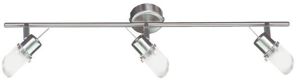 LED Deckenlampe, Glasspot, verstellbar, lackiert, L 60 cm