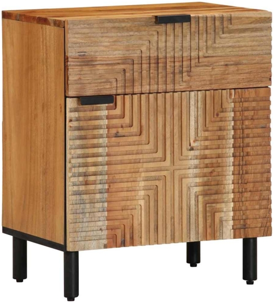 vidaXL Nachttisch Braun 50 x 33 x 60 cm Massivholz Akazie 4017764