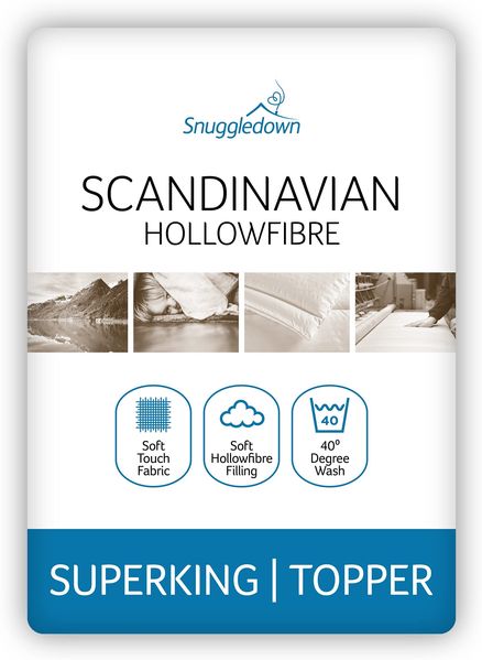 Snuggledown Klassische Hohlfaser-Matratzenauflage für Super-Kingsize-Betten