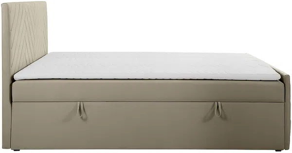 Vente-unique - MAKANA Bett Samt Schokoladenbraun - B 160 cm x H 108 cm x L 213 cm Bild 6