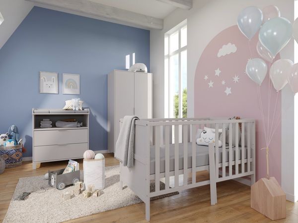 GERMANIA Babybett GW-Alkmaar, 1-tlg, mitwachsendes Kinderbett mit einer Belastbarkeit von 80kg