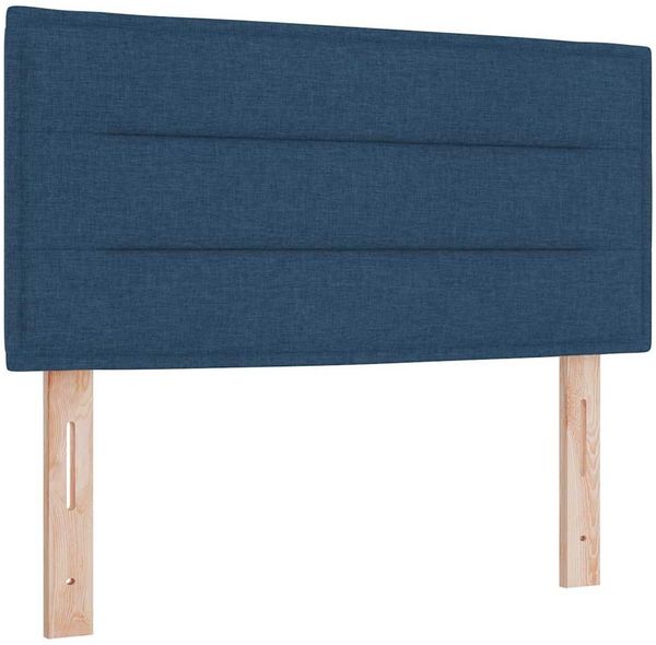 vidaXL Boxspringbett mit Kopfteil Blau 200 x 90 cm Stoff 3341026 Bild 5