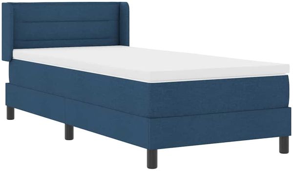 vidaXL Boxspringbett mit Kopfteil Blau 200 x 90 cm Stoff 3341026 Bild 6