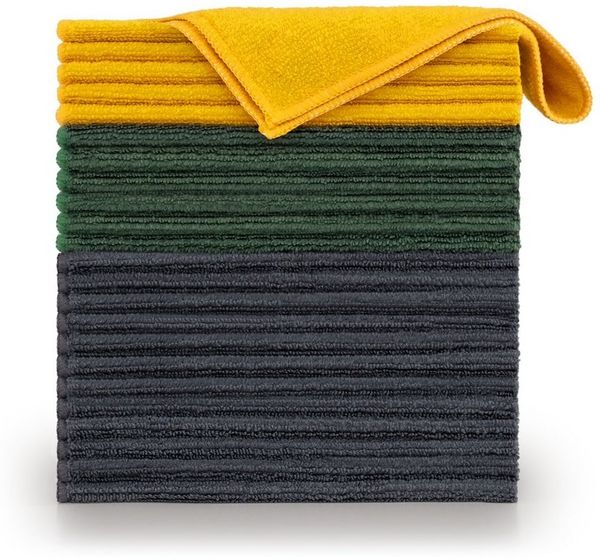 Blumtal Geschirrtuch Mikrofasertücher - umweltfreundliches Allzweck Reinigungstuch 30x40 cm, (Set, 24-tlg, Set bestehend aus 6, 12 oder 24), Fusselfreie und streifenfreie Reinigung