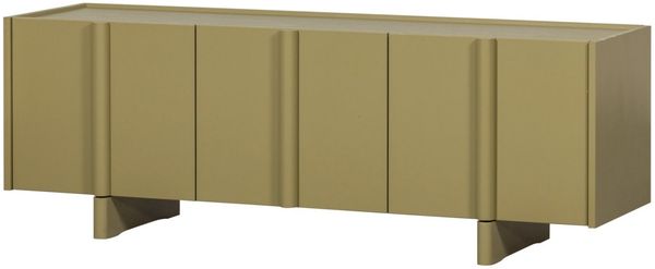 TV-Board Basu aus Kiefernholz, modern skandinavisch, grün lackiert, 152 cm breit