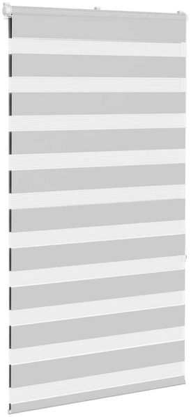 vidaXL Doppelrollo Hellgrau 75x150 cm Stoffbreite 70,9 cm Polyester 4014438 Bild 3
