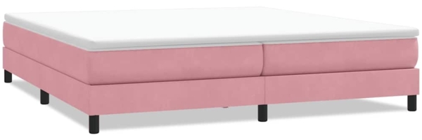 vidaXL Boxspringbett ohne Matratze Rosa 200x220 cm Samt 3315896