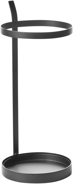 Beliani 'LOBAMBA' Schirmständer, Metall Schwarz, 21 x 21 x 50 cm