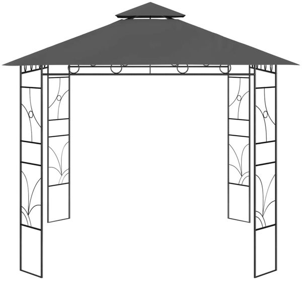 vidaXL Pavillon 3x3x2,7 m Anthrazit 160 g/m² 313914 Bild 2