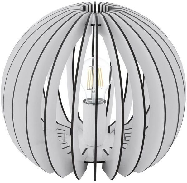 Eglo 94949 Tischleuchte Cossano in weiß 1X40W H:22 Ø 26cm mit Schalter
