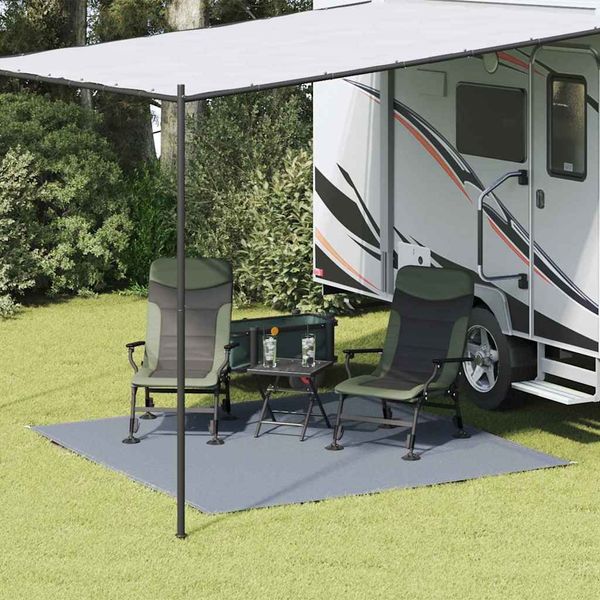 vidaXL Zeltteppich Blau und Grau 250 x 250 cm Polyethylen 42000169