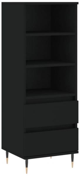 vidaXL Highboard Schwarz 40x36x110 cm Holzwerkstoff 831501