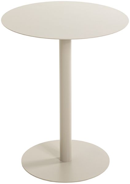 Beistelltisch >55141< in grau (Kaschmirgrau), Stahlrohr, Metall - 50x40cm (HxD)