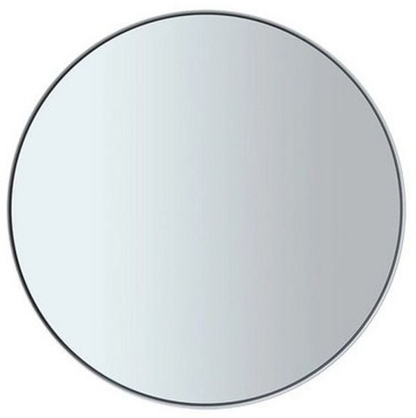 blomus Wandspiegel -RIM- Moderner Wandspiegel: Grau getöntes Glas & Stahlrahmen, Design, Pulverbeschichteter Stahl, Getöntes Glas, Hochwertig, 50 cm, 80 cm