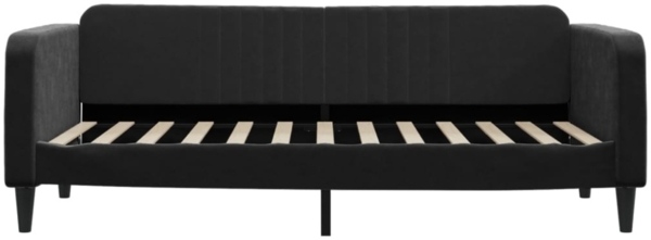vidaXL Tagesbett Ausziehbar Schwarz 90x200 cm Samt 3197067 Bild 10