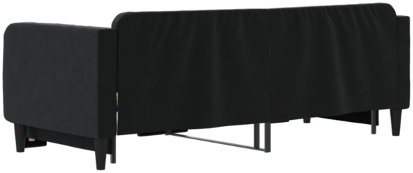 vidaXL Tagesbett Ausziehbar Schwarz 90x200 cm Samt 3197067 Bild 11