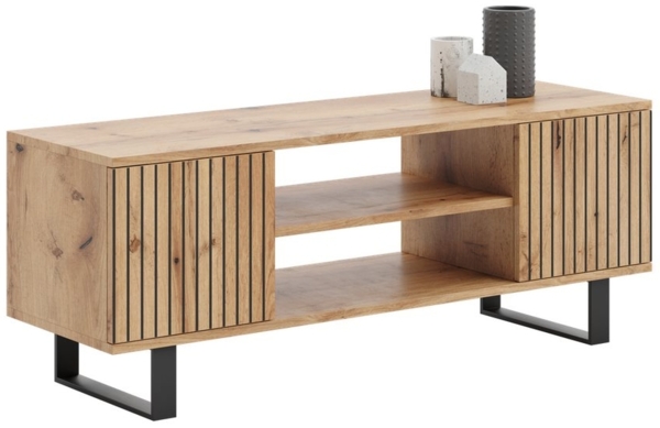 Raumhirsch Furniture Lowboard Focus, Stehendes Fernsehregal für das Wohnzimmer (Fernsehkommode, TV Schrank, TV Board stehend), Elegant & Funktional