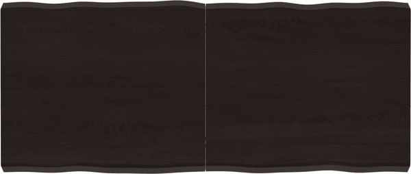 vidaXL Tischplatte 140x60x(2-6) cm Massivholz Behandelt Baumkante 364033