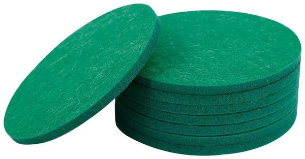 wortek Getränkeuntersetzer Filz-Untersetzer Rund für Gläser 8er Tischset, Zubehör für Tisch & Gläser, Set, 8-tlg, cm