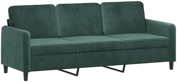 vidaXL 3-tlg. Sofagarnitur Dunkelgrün Samt 3202026 Bild 4