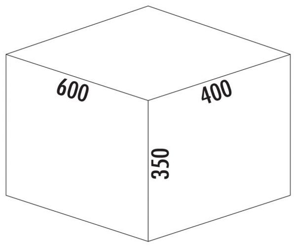 Cox Stand-UP® 350 S/600-2, Abfallsammler für vorhandene Auszüge, ohne Biodeckel, anthrazit, H 350 mm Bild 2