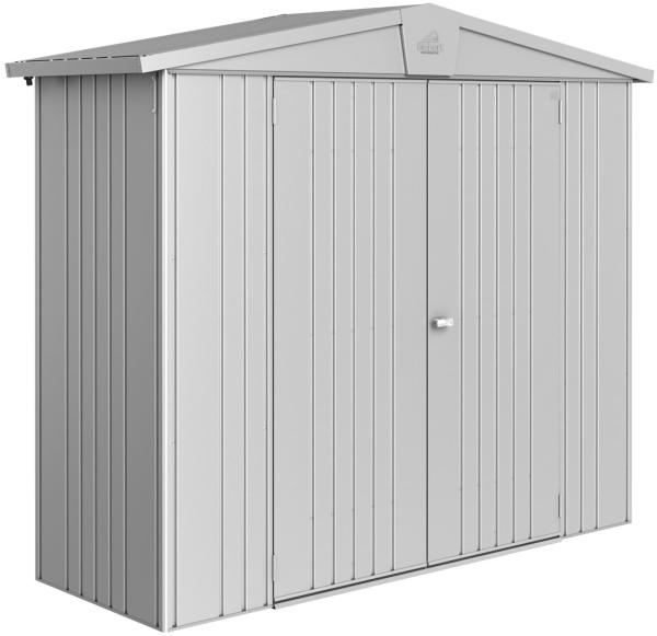 Biohort Gerätehaus Europa, 2A: 244 x 84 x 203 (b x t x h) cm, silber-metallic