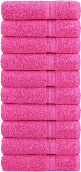 vidaXL Premium-Handtücher SOLUND 10 Stk. Rosa 50x100 cm 600 g/m² 137523