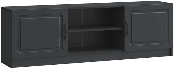 vidaXL TV-Schränk Schwarz 150 x 31 x 47 cm Holzwerkstoff 895836 Bild 2