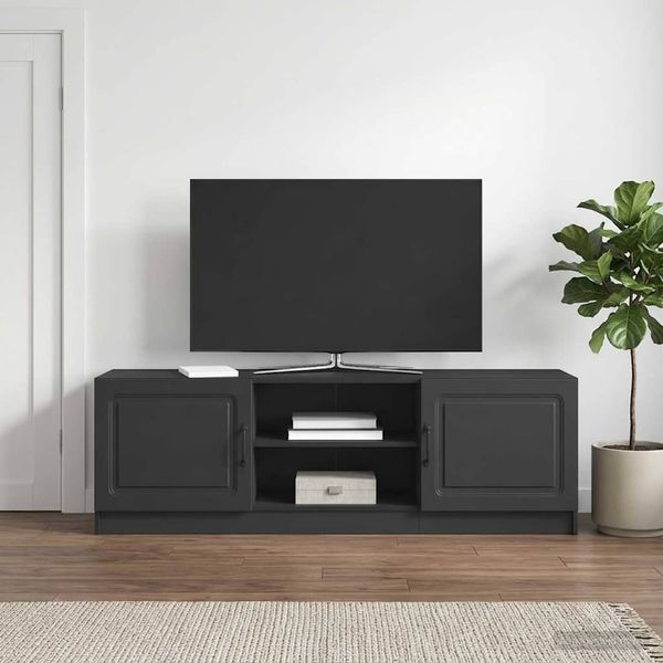 vidaXL TV-Schränk Schwarz 150 x 31 x 47 cm Holzwerkstoff 895836