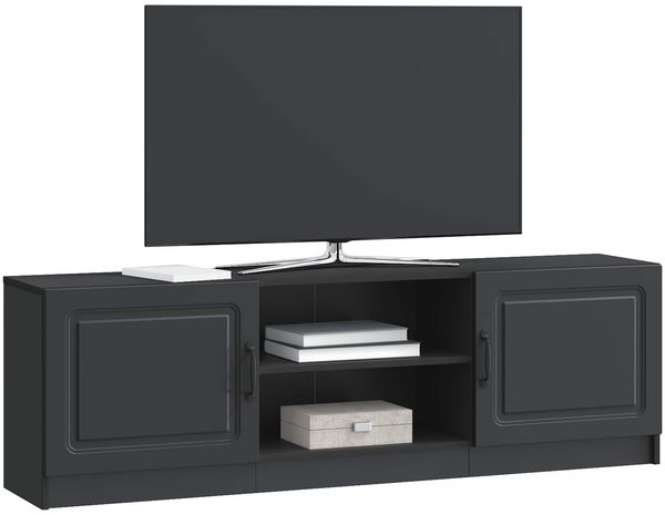 vidaXL TV-Schränk Schwarz 150 x 31 x 47 cm Holzwerkstoff 895836 Bild 3