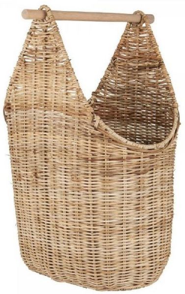 Ib Laursen Toilettenpapierhalter WC Rollenhalter Korb Rattan Natur Grau 3756-18