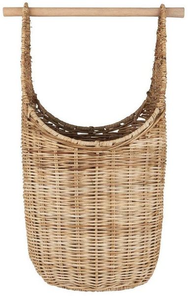 Ib Laursen Toilettenpapierhalter WC Rollenhalter Korb Rattan Natur Grau 3756-18 Bild 2
