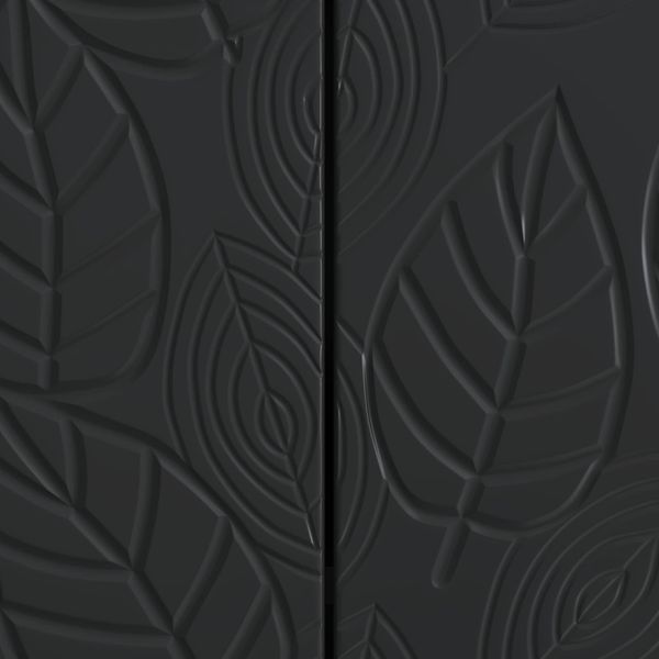vidaXL TV-Schränk 99 x 34,5 x 50 cm Schwarz Holzwerkstoff 895176 Bild 7