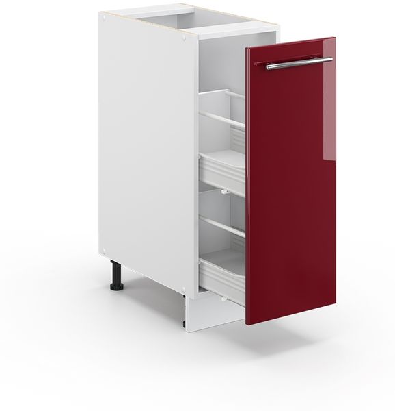 Apothekerschrank Fame-Line Bordeaux Hochglanz 30 cm ohne Arbeitsplatte Vicco Bild 4