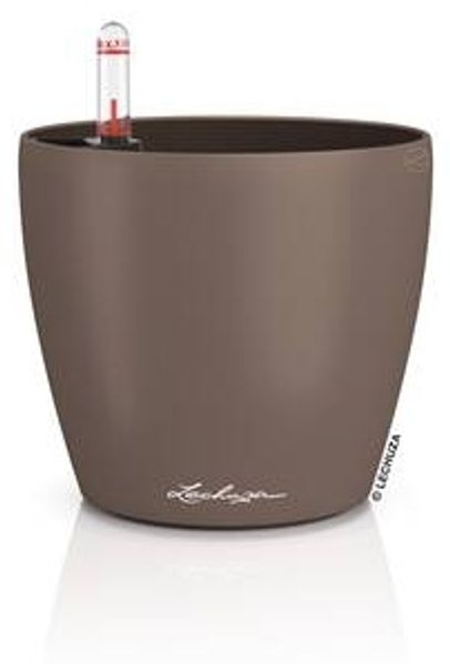 Lechuza Übertopf Kunststoff Classico Color 12 Komplettset Ø 15 x 14 cm muskat