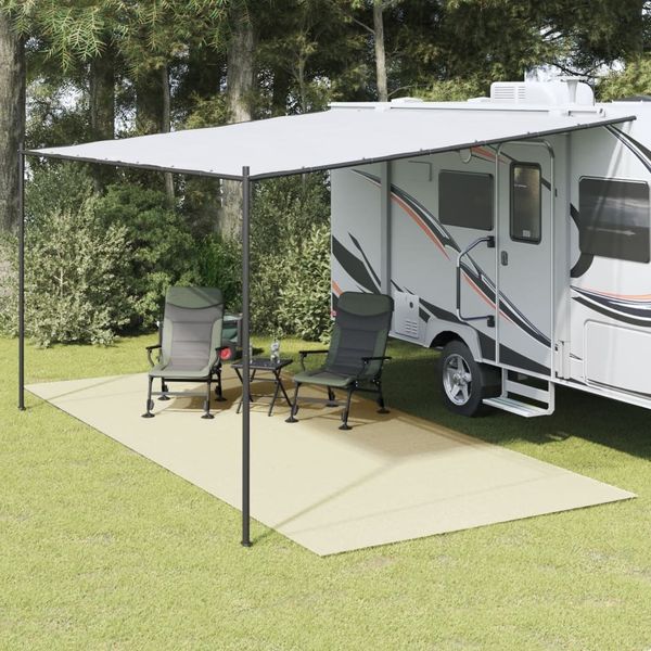 vidaXL Zeltteppich Creme 5,5x2,5 m 4008501