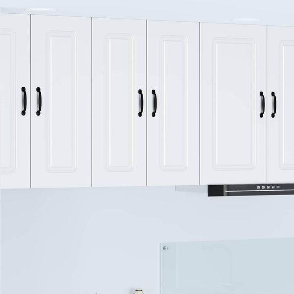 vidaXL Geschirrspülerfront Kalmar 2 pcs Weiß 30 x 31 x 80 cm 884655