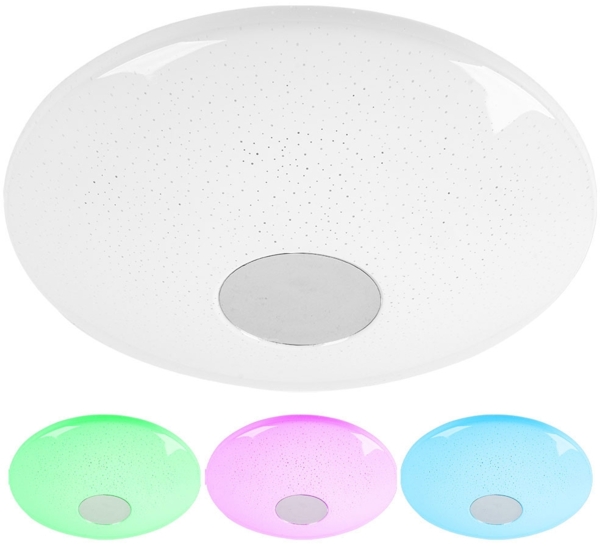 Smart RGB LED Deckenleuchte, dimmbar, App Steuerung, D 38 cm