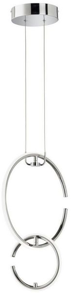 LED Hängeleuchte, 2 flammig, Ringe, neutralweiß, H 230cm
