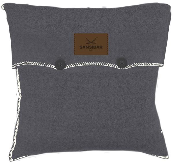 Kissenhülle SANSIBAR anthrazit (BL 45x45 cm)