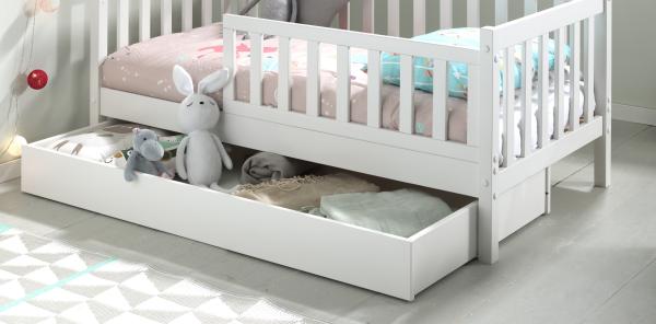 Bettschublade zum Juniorbett, Ausf. MDF weiß lackiert