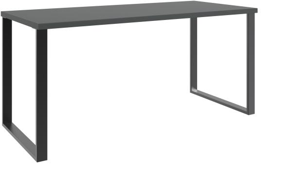 Schreibtisch >HOME DESK< in Graphit - 159x75x70cm (BxHxT)