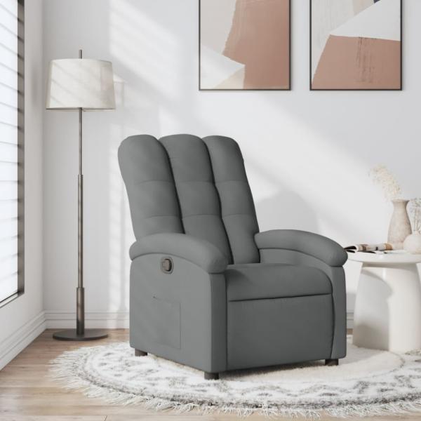 vidaXL Relaxsessel Dunkelgrau Stoff 371728