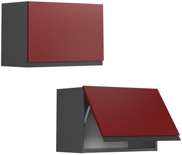 Hängeschrank R-Line Rot 60 cm J-Shape, flach Vicco Bild 5