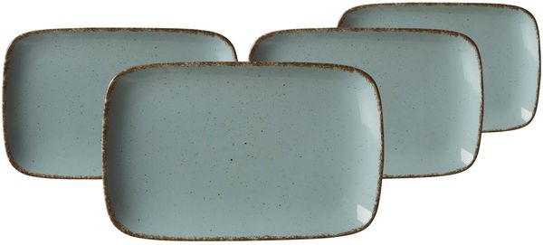 Ritzenhoff & Breker Casa Platte 24 x 15,5 cm 4er Set blau