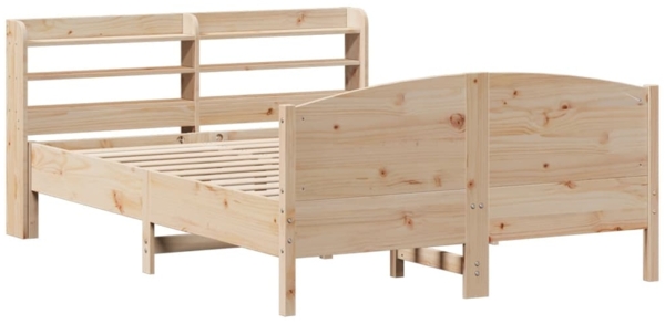 vidaXL Massivholzbett ohne Matratze 120x190 cm Kiefernholz 3306978 Bild 2