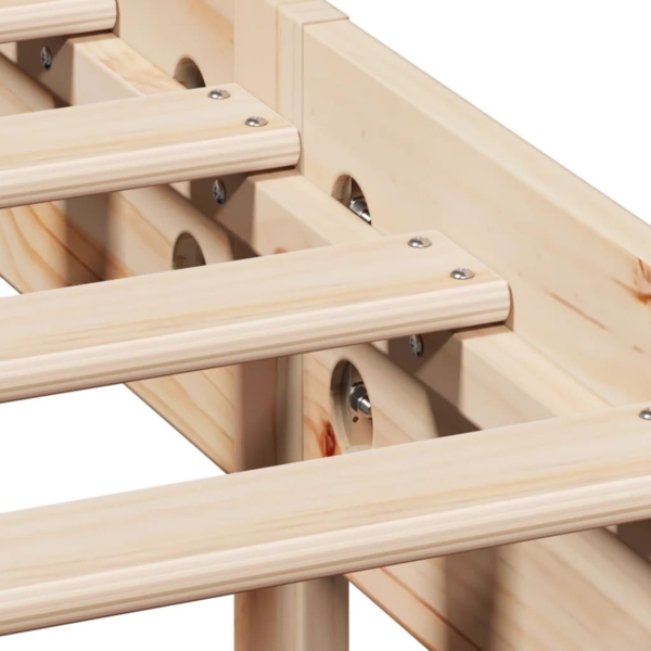 vidaXL Massivholzbett ohne Matratze 120x190 cm Kiefernholz 3306978 Bild 8