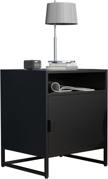 VCM Nachttisch Flokas 919900 Schwarz H. 55 x B. 45 x T. 40 cm