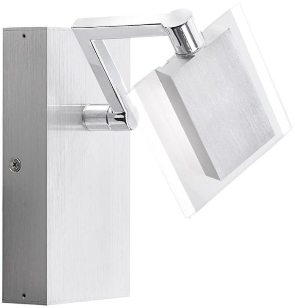 LED Wandleuchte, Spot beweglich, Glas, Schalter, L 16 cm