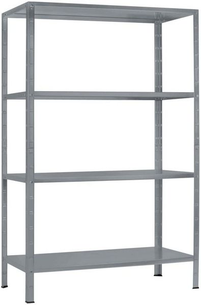 SCHULTE Regalwelt Steckregal mit 4 PowerMAX Fachböden, 70 kg Tragkraft, 200 x 100 x 50 cm (HxBxT)